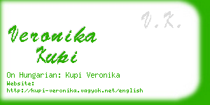 veronika kupi business card